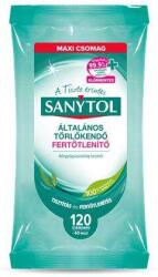 Sanytol Fertőtlenítő törlőkendő, 60 db maxi/120 db standard, SANYTOL (36631352)