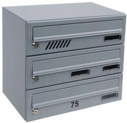  Moduláris Postaláda - 7 rekeszes - RAL 9006 Szürke (279-22277)