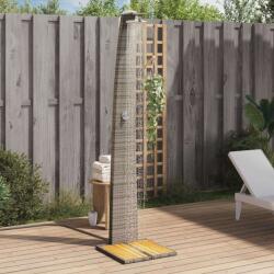 vidaXL Kültéri Zuhanyzó - Polyrattan & Akácfa - 224 cm (368210)