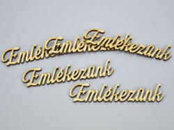 Natúr fa -" Emlékezünk" felirat 5db/csomag (6400)