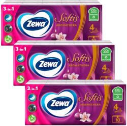 Zewa Softis 4 rétegű Papír zsebkendő - Aromathera 30x9db