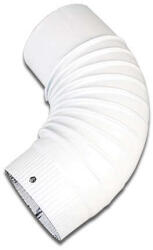 Muta Füstcső könyök fi 120 mm - fehér