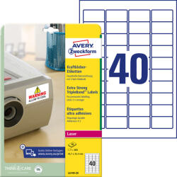  Avery Zweckform Extra Erős Lézer Etikett - 45, 7x25, 4 mm - 800 db (6397)