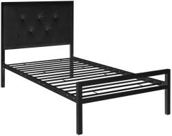 Timeless Tools Hanna fém ágykeret ajándék ágyráccsal, több méretben és színben-Fekete 90x200 cm-es-fekete (HOP1001136-1) - pepita