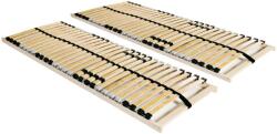 vidaXL Ágyrács - 7 Zónás - 80x200 cm - 2 db (3051424)