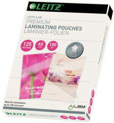 LEITZ STANDARD meleglamináló-fólia UDT, A5, 125 mikron A5, 100db/cs (74930000)