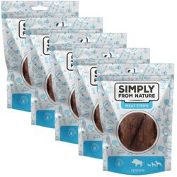 Simply from Nature Meat Strips Vadhús csíkok kutyáknak 5x80 g
