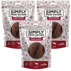 Simply from Nature Meat Strips Kecskehús csíkok kutyáknak 3x80 g