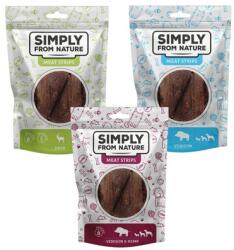 Simply from Nature Meat Strips Húscsíkok Vegyes ízek vadhússal, baromfi nélkül 3x80 g