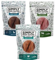 Simply from Nature Meat Strips Húscsíkok Vegyes ízek pulyka, marhahús, kacsa 3x80 g