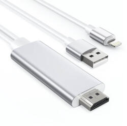 Choetech Lightning to HDMI Cable and Charging Function - кабел за свързване и зареждане от Lightning към HDMI за мобилни устройства с Lightning (бял)