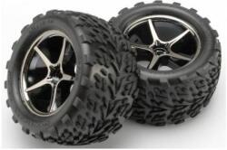 Traxxas колело 2.2", диск Gemini черен хром, гуми Talon (2)