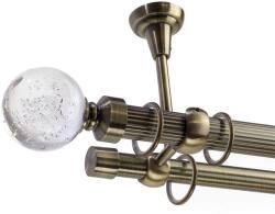  Crystal Monaco Dupla Függönyrúd - Antik Arany - 360 cm - pepita - 32 233 Ft