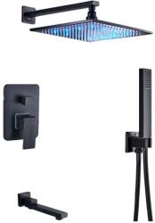  Zuhanycsap szett, Blackswan, M73.52 LED típus, antik fekete modell, 30 cm