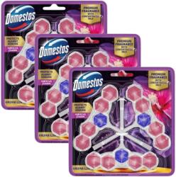 Domestos Aroma Lux WC frissítő blokk Hibiscus Charm koncentrált illóolajokkal (9x50g)
