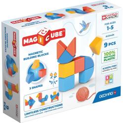 Geomag Cuburi magnetice Geomag - Magicube Animale, 9 bucăți (G208) Jucarii de constructii magnetice