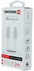SWISSTEN USB-C/Lightning Adatkábel - 1, 2m - Fehér (71526203)