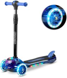 RicoKids Piko háromkerekű Roller LED világítással - Fekete, Kék (TE765012)
