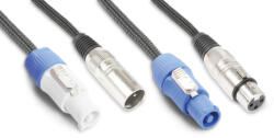 PD CONNEX CX06-0, 5m DMX/FÉNY Jel&Táp Hosszabbító Kombikábel (XLR + PowerCon)
