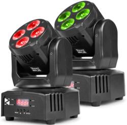 BeamZ MHL36 2db Robotlámpa, 4x9W RGBW Led, DMX