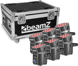 BeamZ BBP60 Reflektor szett, 6db lámpa + hordozó doboz, DMX, 9x12W 6-1 RGBWA-UV LED