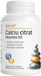 Alevia Calciu Citrat Vitamina D3, 30 capsule, Alevia