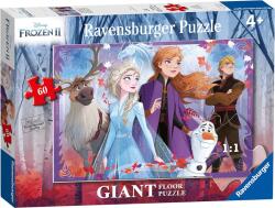 Ravensburger Puzzle de podea Ravensburger din 60 de părți - Frozen 2: Prin pădurea magică (3031) Puzzle