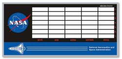 NASA órarend - hosszúkás - fekete/kék (50491261)