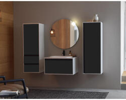 Kolpa San Set mobilier suspendat si lavoar Kolpasan, Pandora, 75 cm, black stone (514210) - magazinuldeinstalatii