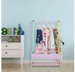 KINDER Gyerek Ruhaállvány Polcokkal - 100x71x30cm