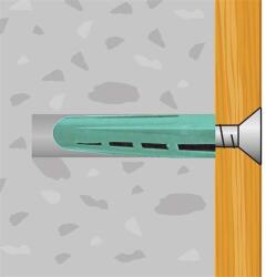 JKH Négyszögletes Műanyag Tipli - 8x36 mm - 10 db (3904371)