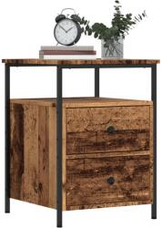 vidaXL 2 db antik fa színű szerelt fa éjjeliszekrény 44 x 45 x 60 cm (857255)