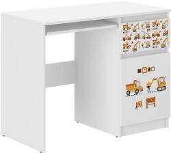  Ifjúsági íróasztal N33 - építési terület mintázat, 96x77x50cm