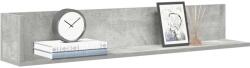 vidaXL 2 db betonszürke szerelt fa fali polc 100 x 16, 5 x 16, 5 cm (860043)