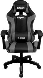 R-Sport Gamer Szék - Masszázs Funkció - Fekete-Szürke (K3-GAMER-CHAIR-BLACK-GREY)