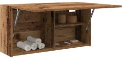 vidaXL antik fa színű szerelt fa fali fürdőszobaszekrény 80x25x40 cm (860092)