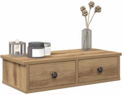 vidaXL Falipolc fiókokkal artisian tölgy 60x25x15 cm műszaki fa (859949)