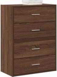 vidaXL 2 db barna tölgy szerelt fa szekrény 2 fiókkal 60 x 31 x 40 cm (858834)