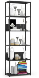 AKORD Loft Polc - Fém - 6 Polc - 60x32x192 cm (REGMETCZARCZARCL600)