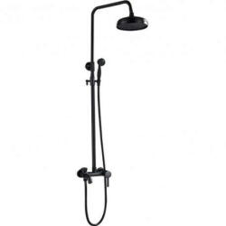 Zuhany csaptelep, Blackswan, M68.6 típus, antik fekete modell, 20 cm-es méret (UCBA177)