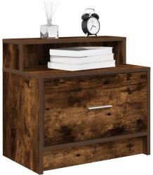 vidaXL füstös tölgy színű éjjeliszekrény fiókkal 51 x 31 x 47 cm (858676) - vidaxl