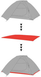 Hannah Groundsheet 2 talajtakaró szürke