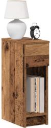 vidaXL antik fa színű éjjeliszekrény fiókkal 20 x 36 x 60 cm (858709)