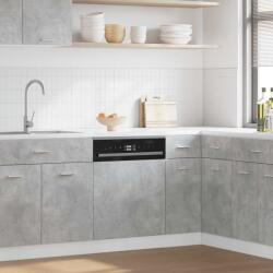vidaXL Lyon Mosogatógép panel betonszürke 45x3x67 cm (856130)
