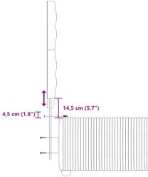 vidaXL kék szövet rugós ágy matraccal 90 x 190 cm (3294231) - pepita