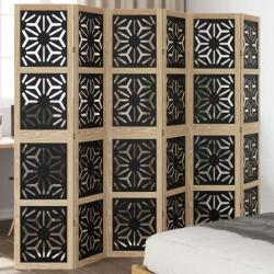 vidaXL Szobafeltáró - 6 Panel - Barna/Fekete - 210x180cm (358810)