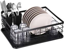 SPRINGOS Edényszárító állvány - Fekete (SPRI-KI0134)