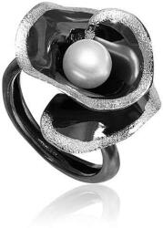  Athina Ezüst Gyűrű - Virág Design - Gyönggyel