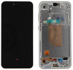 Samsung GH82-32854B-PA Gyári Samsung Galaxy S23 FE OLED kijelző érintővel Fehér kerettel, előlap (GH82-32854B-PA)