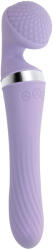 Playboy Vibrator Playboy Dual Wand Vibrato Playboy, Silicon, USB, Lila, 24 cm Vibrator
